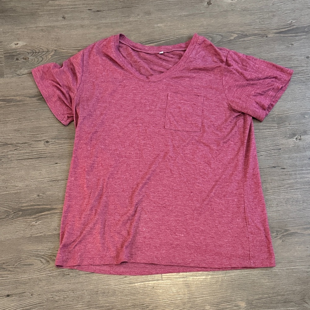 Amazon Women's Short Sleeve Pink Tee